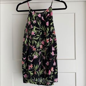 Floral, sleeveless breezy top